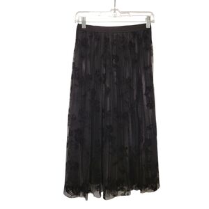 Fashion Bug Black Floral Maxi Skirt
